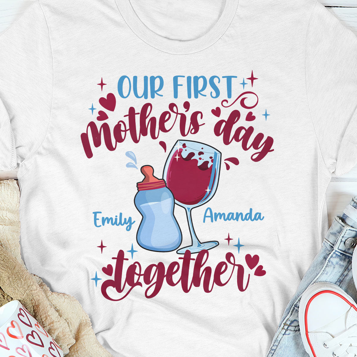 First Mother's Day Gift - Personalized Unisex T-shirt GMJSTS200095