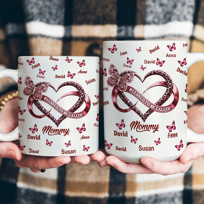 Blessed To Be Called Mom - Personalized Coffee Mug