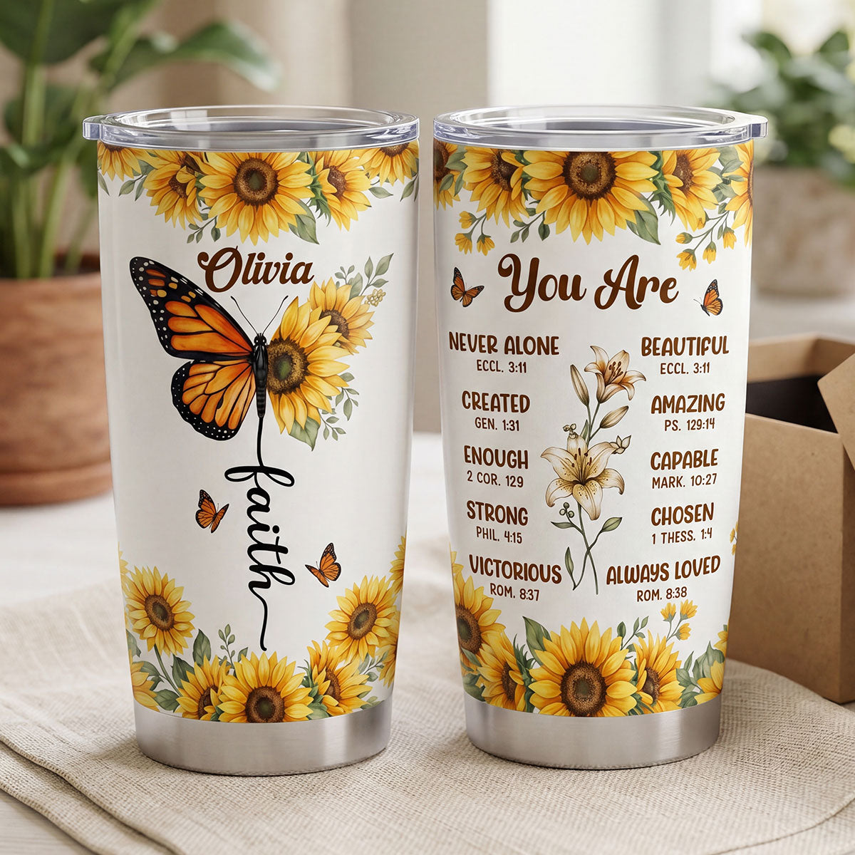 You Are Beautiful - Personalized Stainless Steel Tumbler 20oz