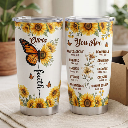 You Are Beautiful - Personalized Stainless Steel Tumbler 20oz