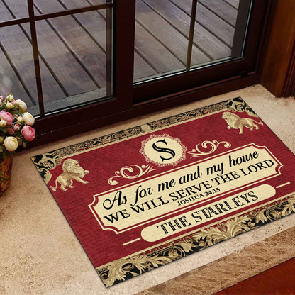 Faith Quote - Personalized Doormat GDMJS10037