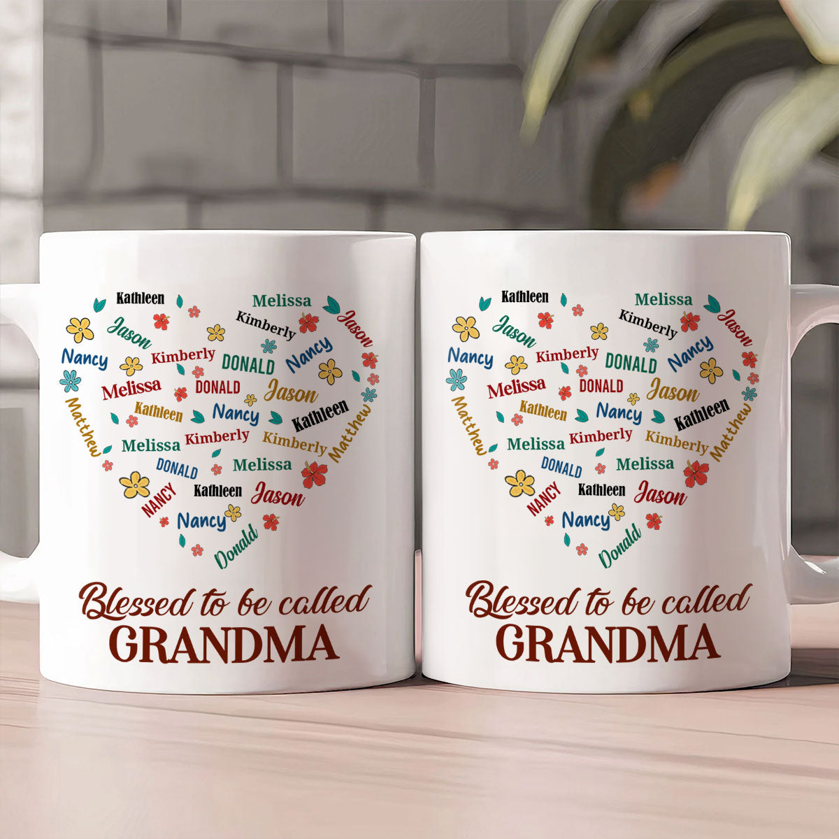 Blessed To Be Called Grandma - Personalized Coffee Mug
