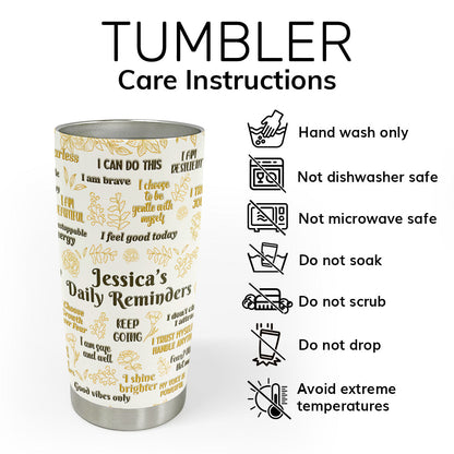 Inspirational Quote - Personalized Stainless Steel Tumbler