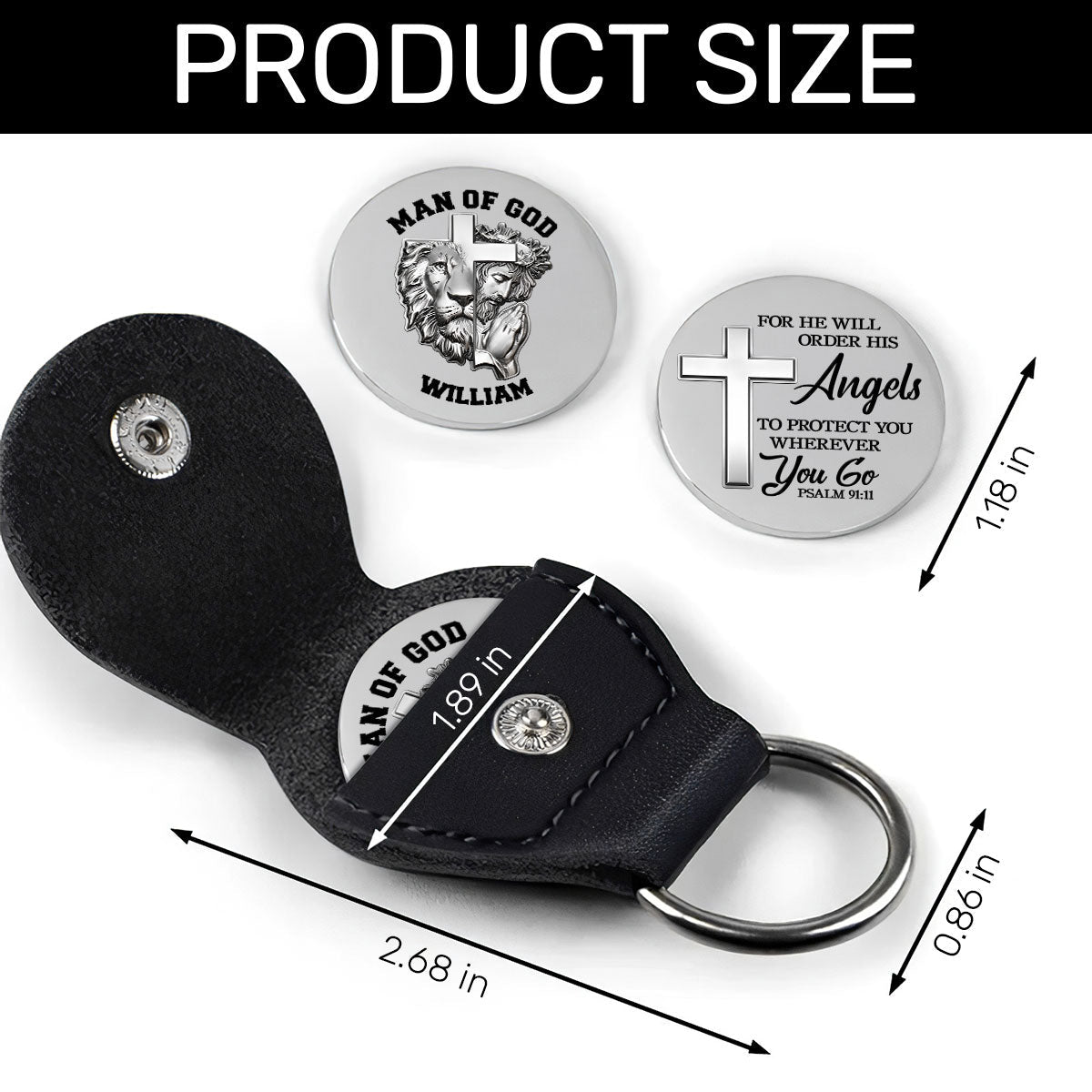 Man Of God - Personalized Pocket Hug Keepsake
