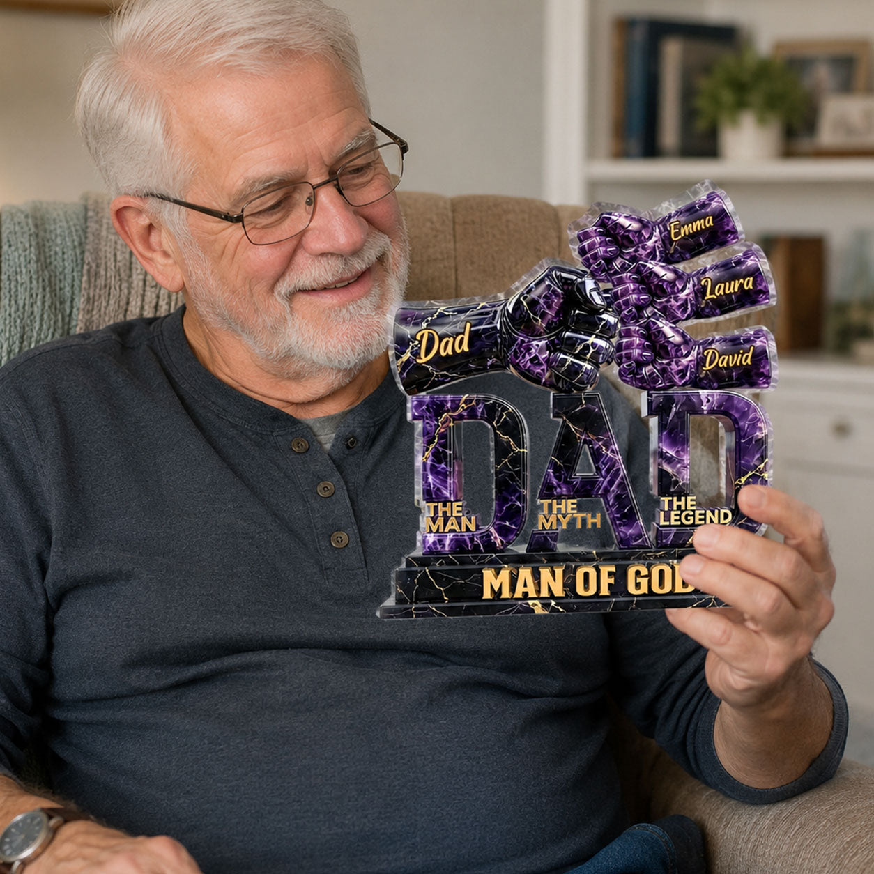The Man The Myth The Legend - Personalized Acrylic Plaque GAPJS10056