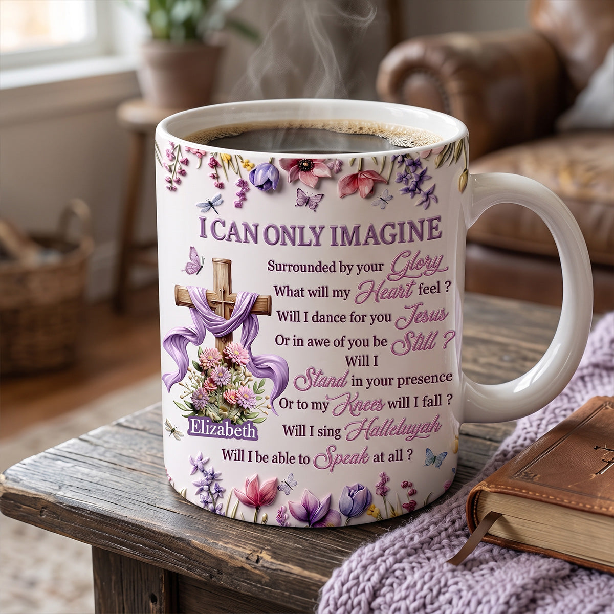I Can Only Imagine - Personalized Ceramic Coffee Mug for Mom
