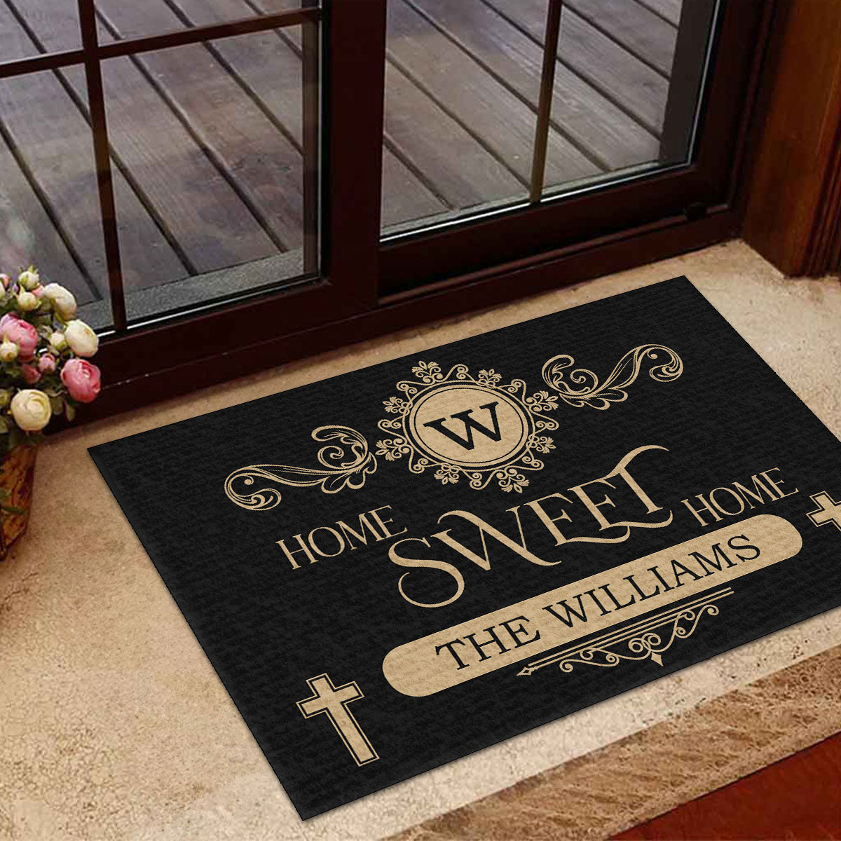 Home Sweet Home - Personalized Doormat - Custom Name Welcome Mat GDMJS10105