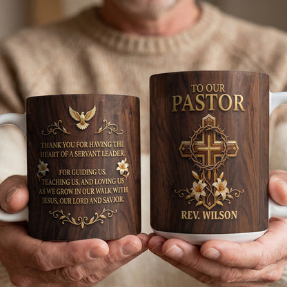Heart of a Servant Leader - Personalized Coffee Mug