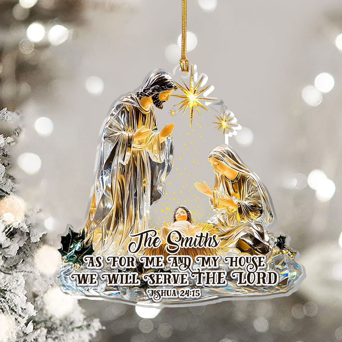 Christian Faith - Personalized Acrylic Ornament GOJS10052