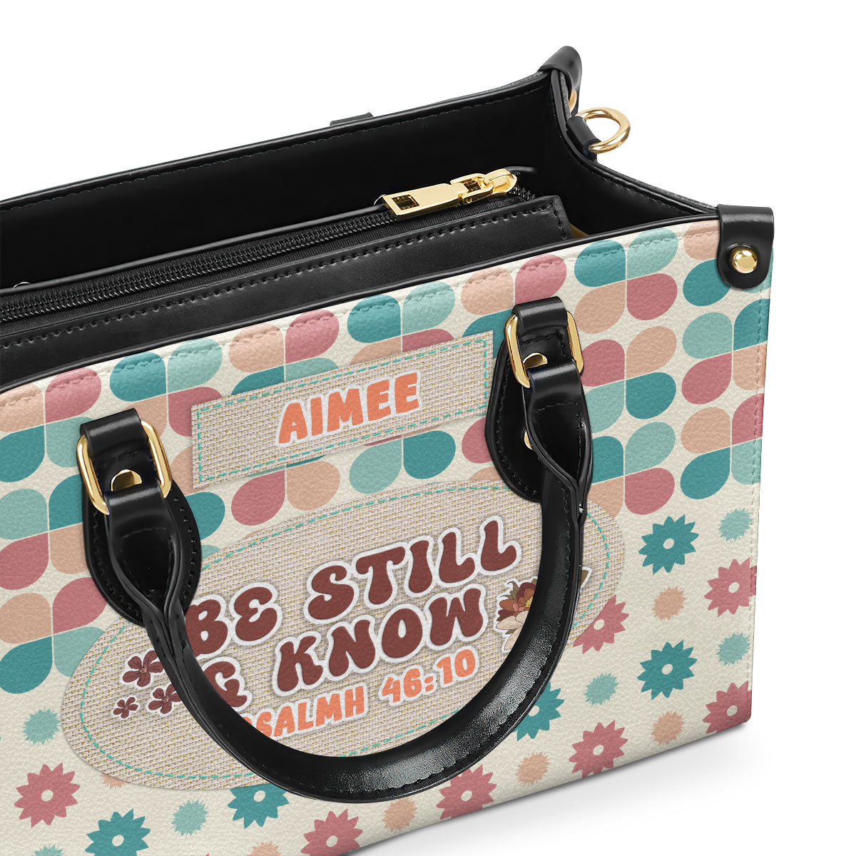 Be Still And Know - Personalized Leather Handbag GMJSLB200081