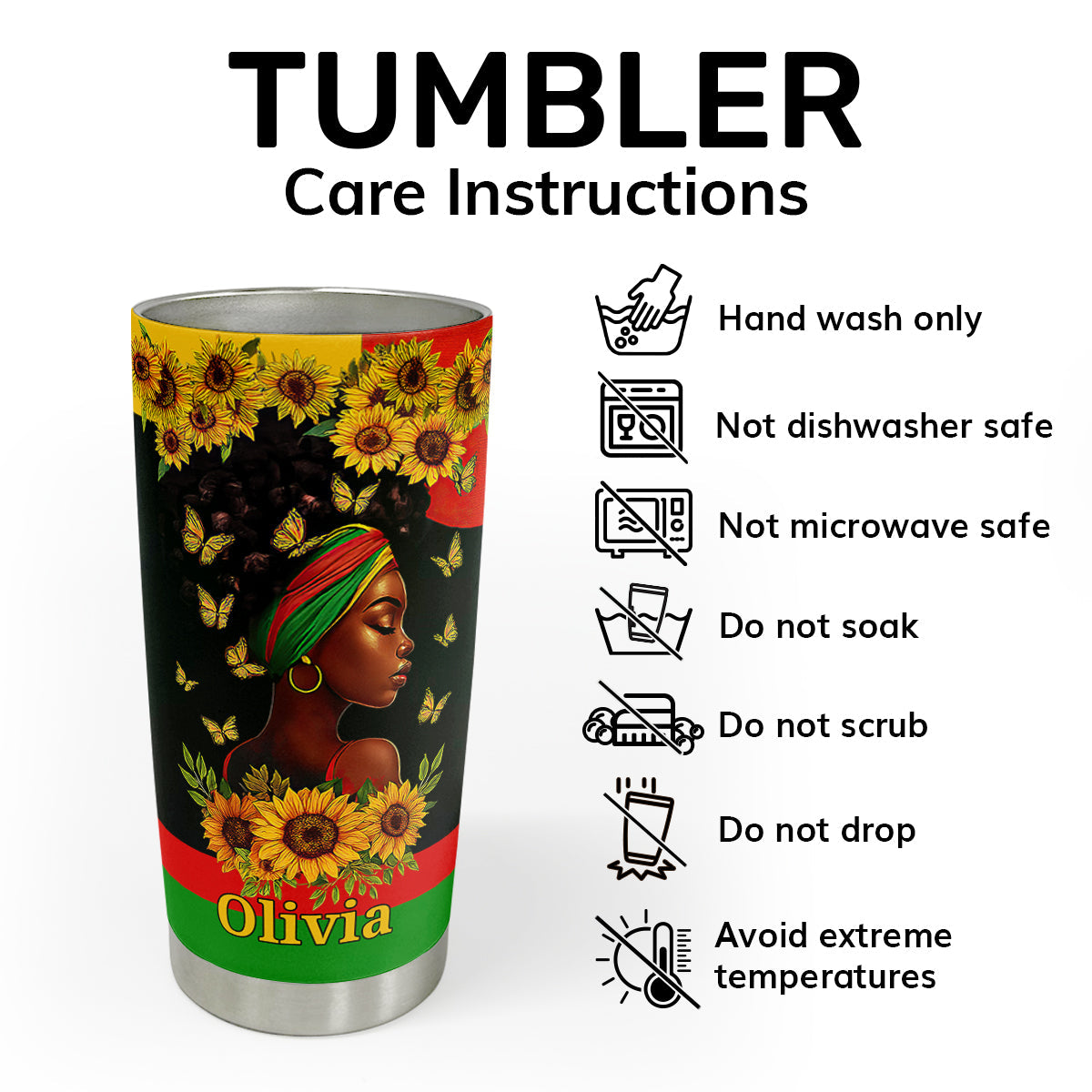 God Says You Are - Personalized Stainless Steel Tumbler