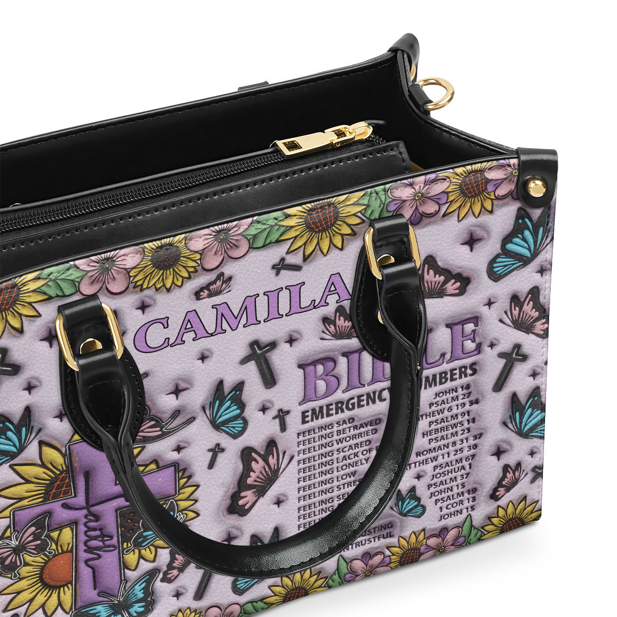Faith-Inspired - Personalized Leather Handbag GMJSLB200007