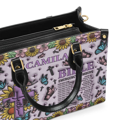 Faith-Inspired - Personalized Leather Handbag GMJSLB200007