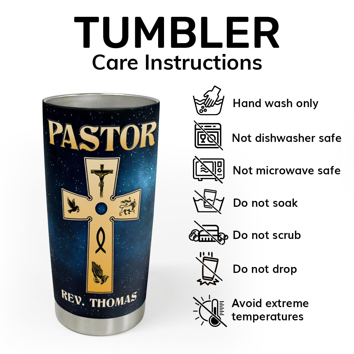 Thank You For All You Do - Personalized Stainless Steel Tumbler