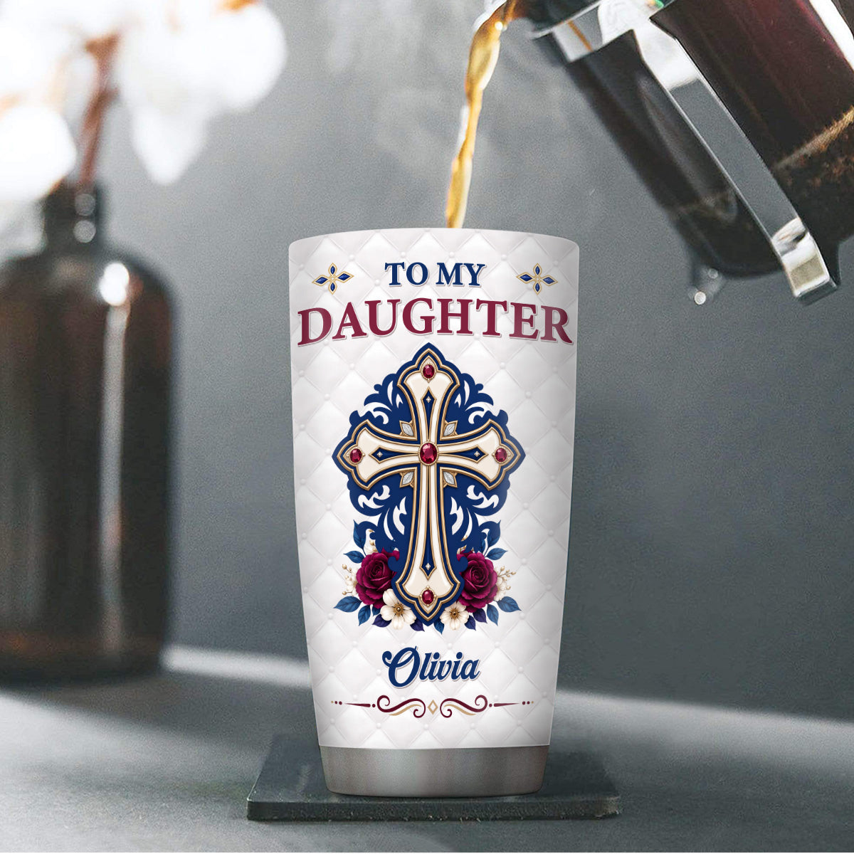 God's Gift To Me - Personalized Stainless Steel Tumbler