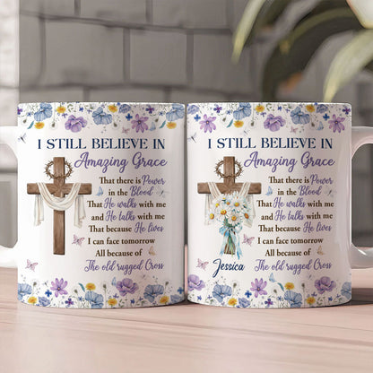 Amazing Grace - Personalized Christian Coffee Mug