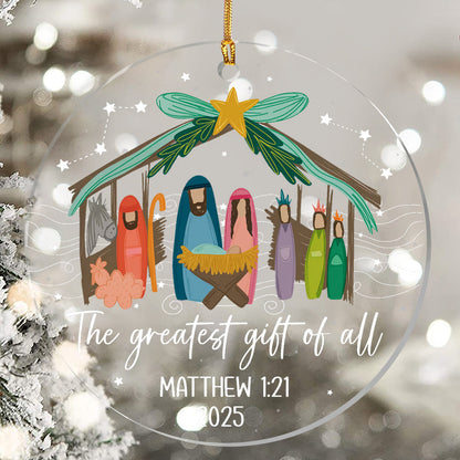 Nativity Scene - Acrylic Christmas Ornament GOJS10316