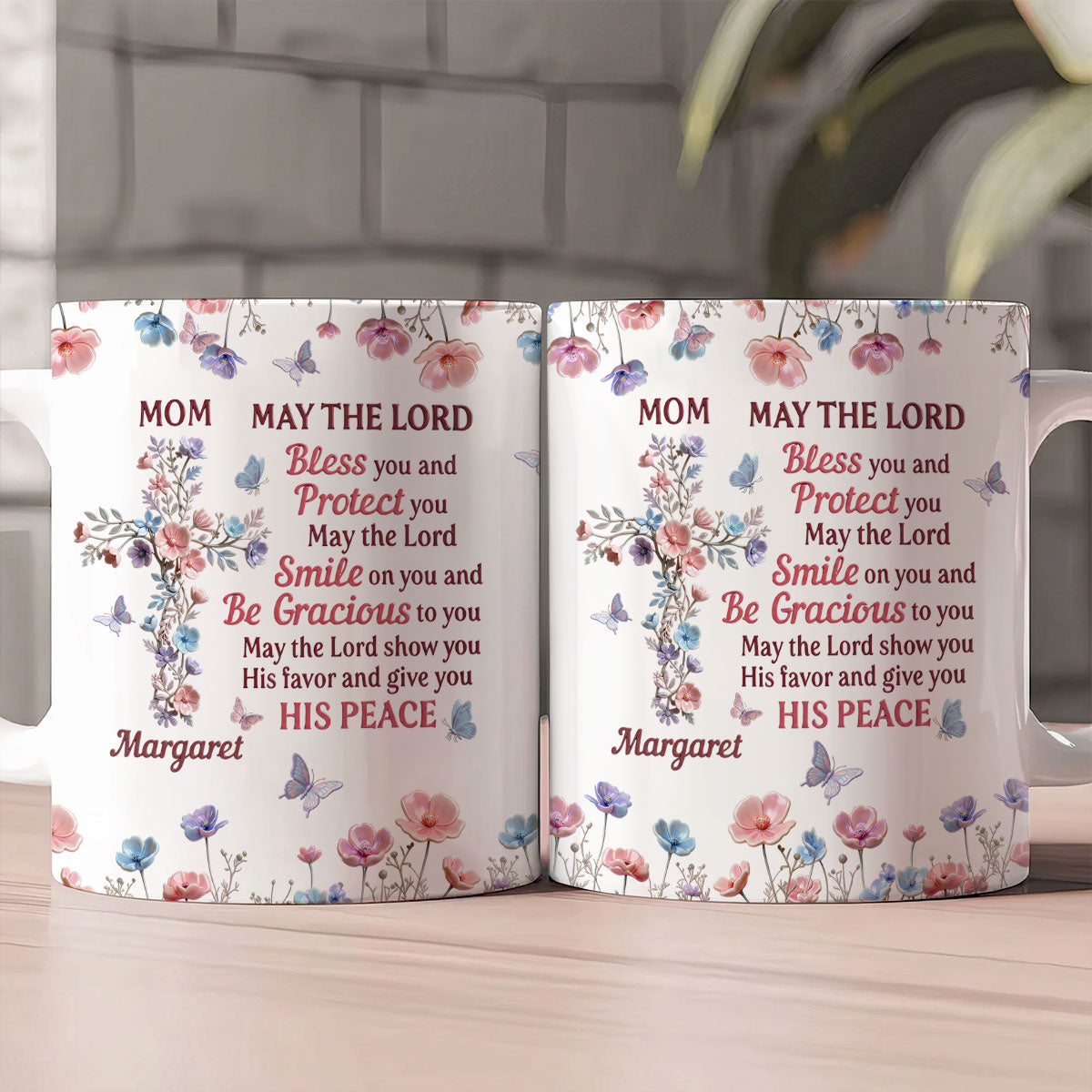 May God Bless You - Personalized Ceramic Coffee Mug