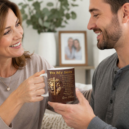 Christian Faith - Personalized Ceramic Coffee Mug for Son