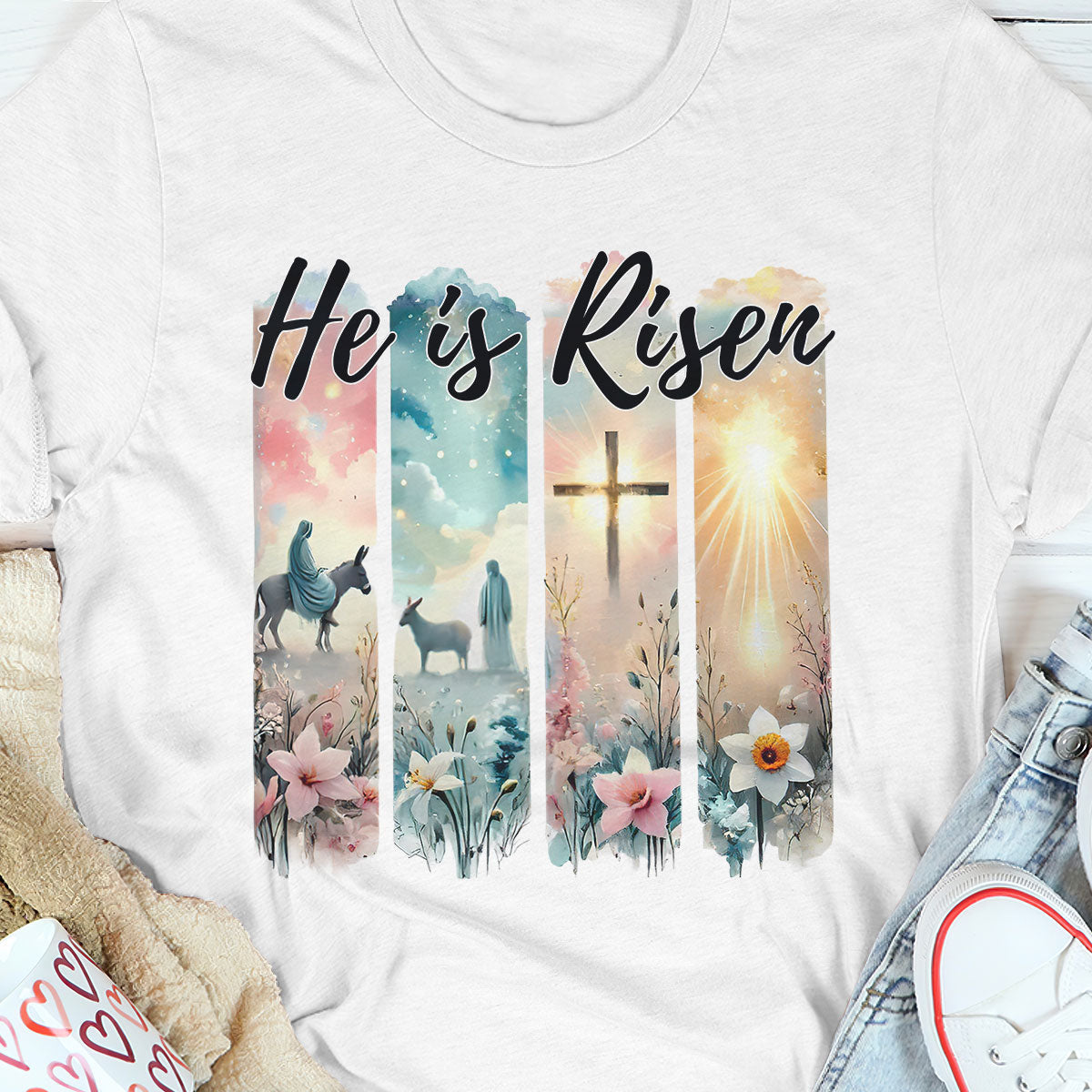 He Is Risen - 2D Unisex T-shirt GMJSTS200094