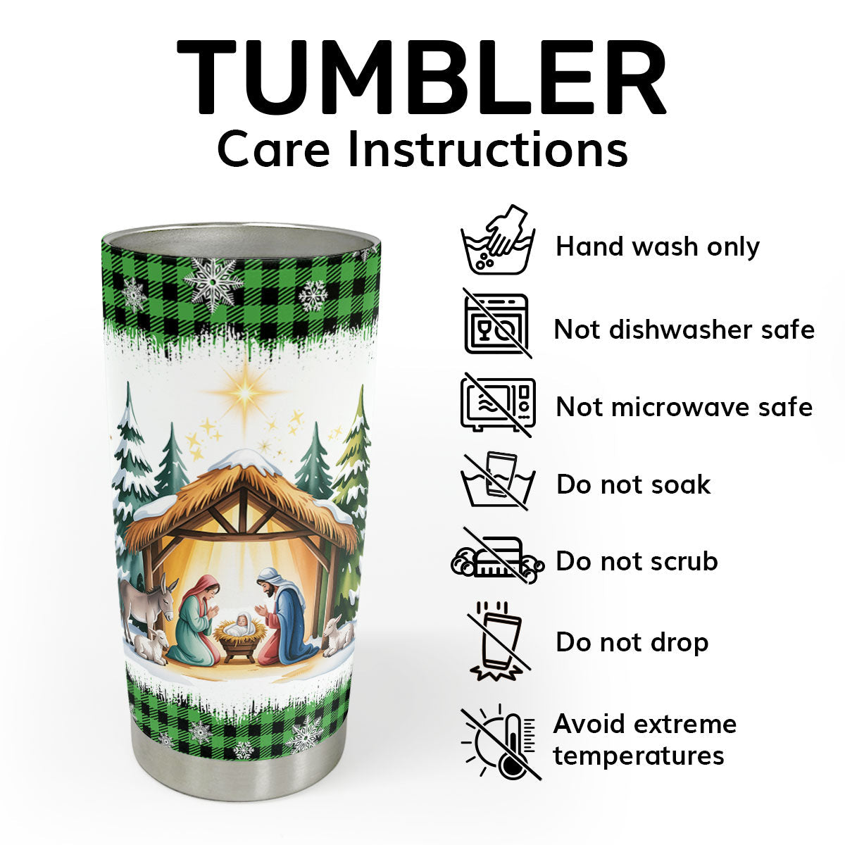 Faith-Inspired Gift - Personalized Stainless Steel Tumbler
