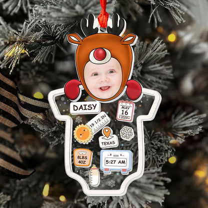 Baby's First Christmas - Personalized 3 Layered Ornament GOJS10138