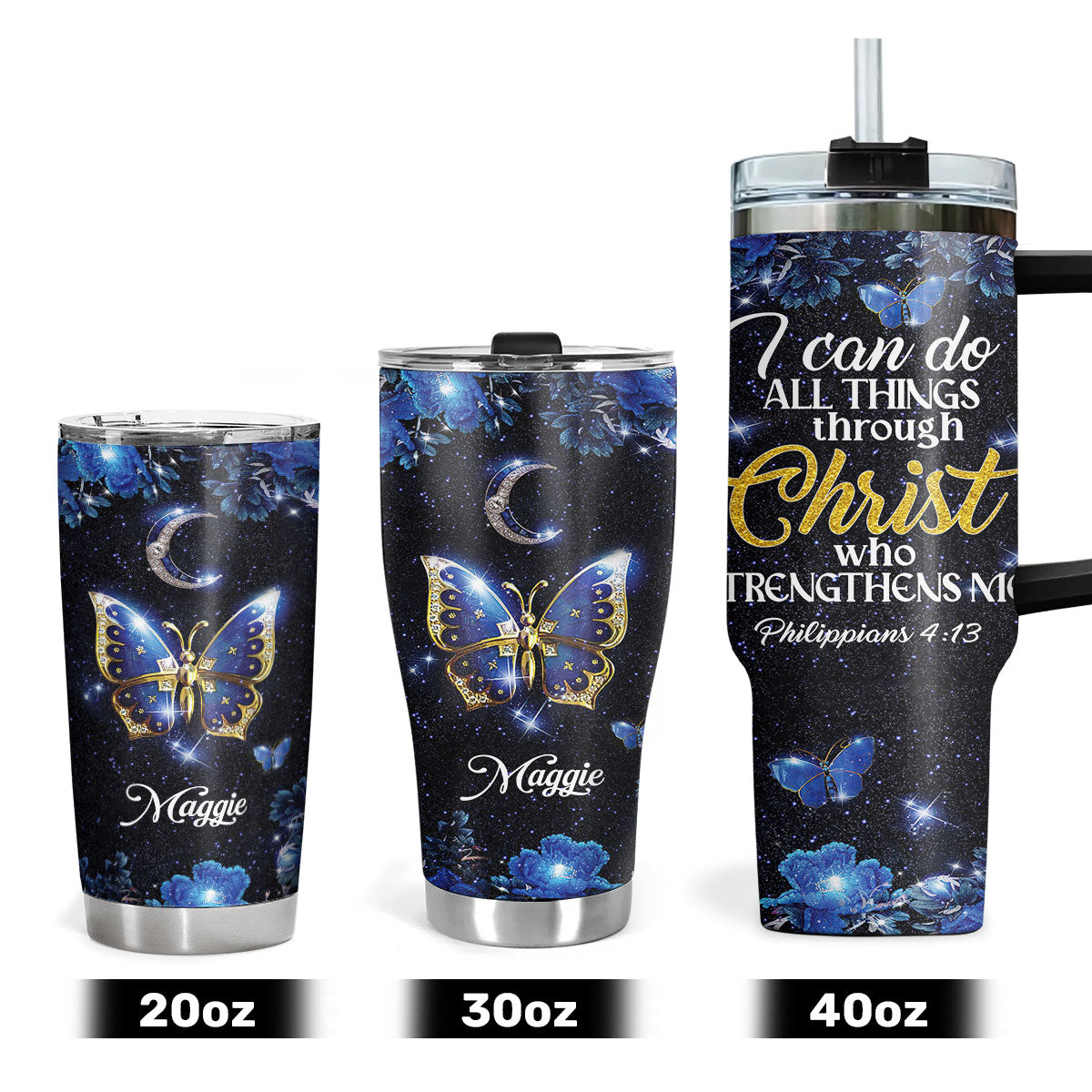 Faith-Inspired - Personalized Stainless Steel Tumbler