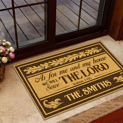 Bible Verse - Personalized Doormat for Christian Home GDMJS10044