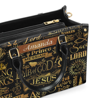 Lamb Of God Design - Personalized Leather Handbag - Christian Faith Accessories GMJSLB200022
