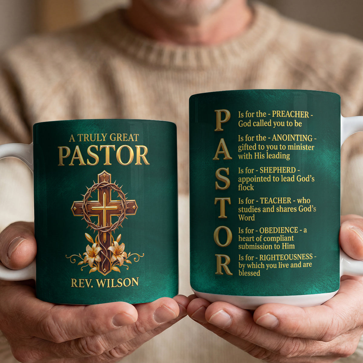 Steadfast Prayer - Personalized Ceramic Coffee Mug