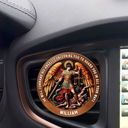 He Will Command His Angels - Car Visor Clip Faith Keepsake