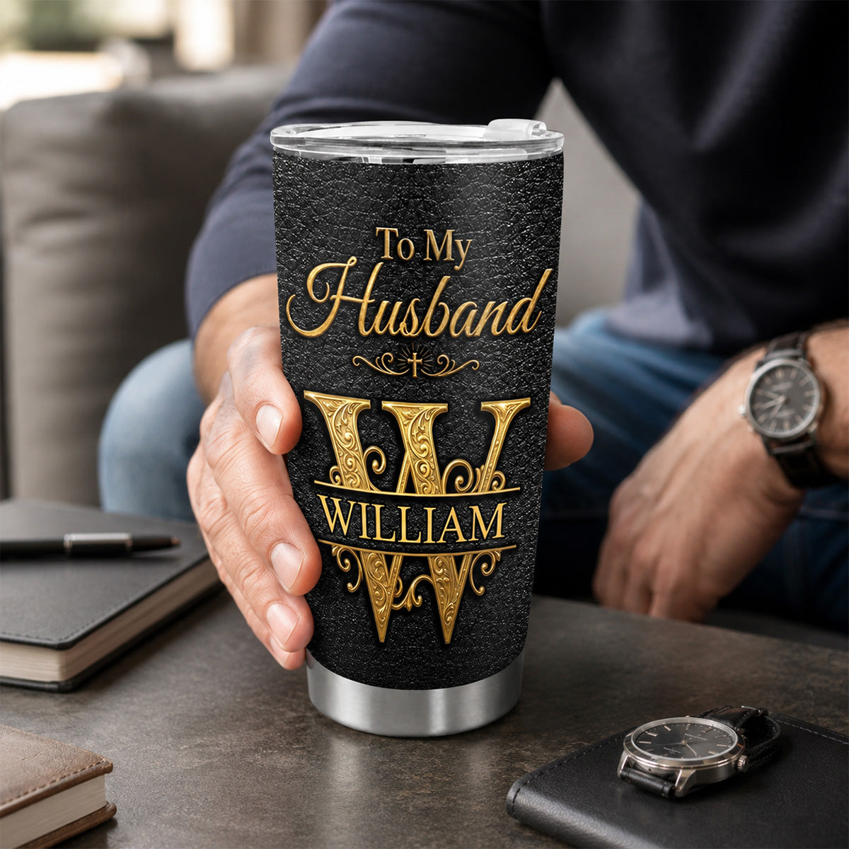 Never Forget I Love You - Personalized Stainless Steel Tumbler
