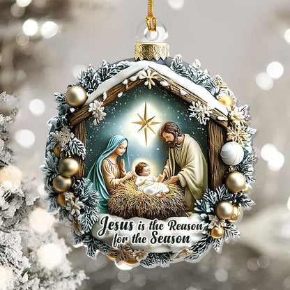Christ Our Reason - Acrylic Ornament - Christian Faith Keepsake GOJS10300