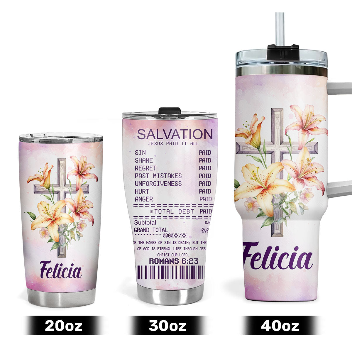 Salvation - Personalized Stainless Steel Tumbler for Her