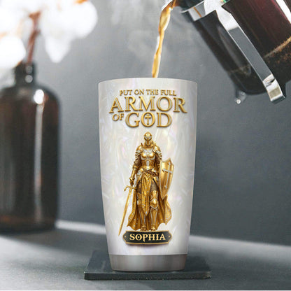 Full Armor of God - Personalized Stainless Steel Tumbler