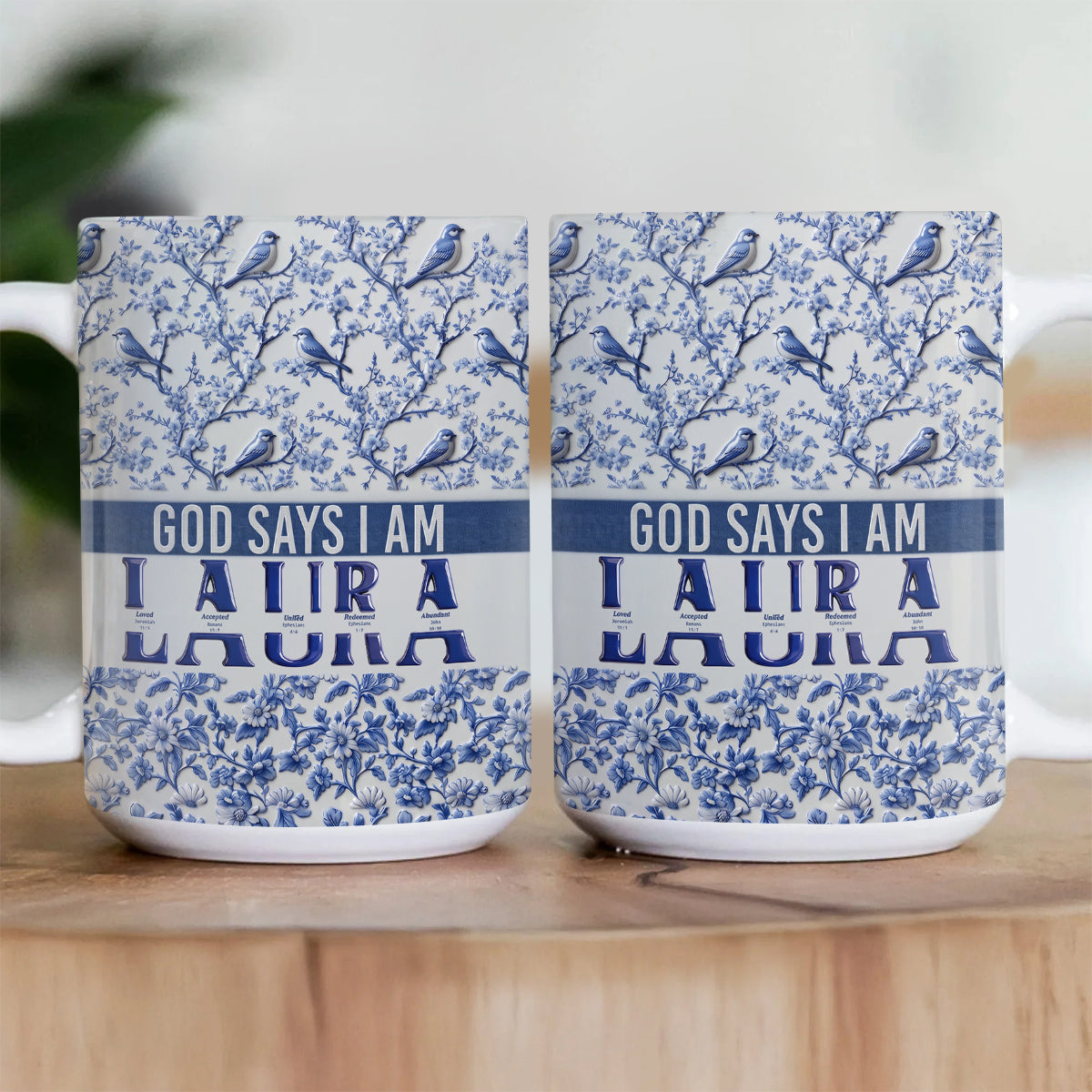 God Says I Am - Personalized Ceramic Coffee Mug