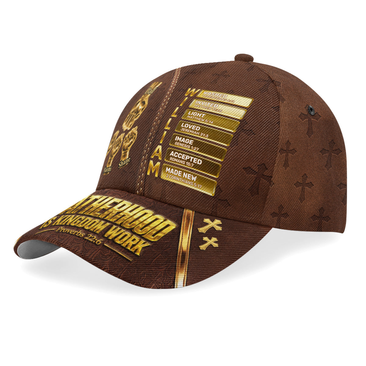 Fatherhood Is Kingdom Work - Personalized Classic Cap
