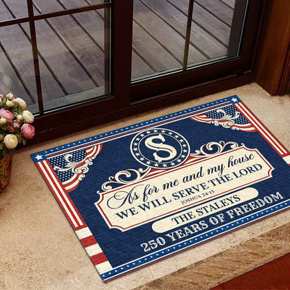 Faith Quote - Personalized Doormat for Home GDMJS10015