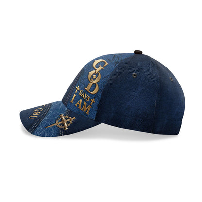God Says I Am - Personalized Classic Cap - Gift for Men