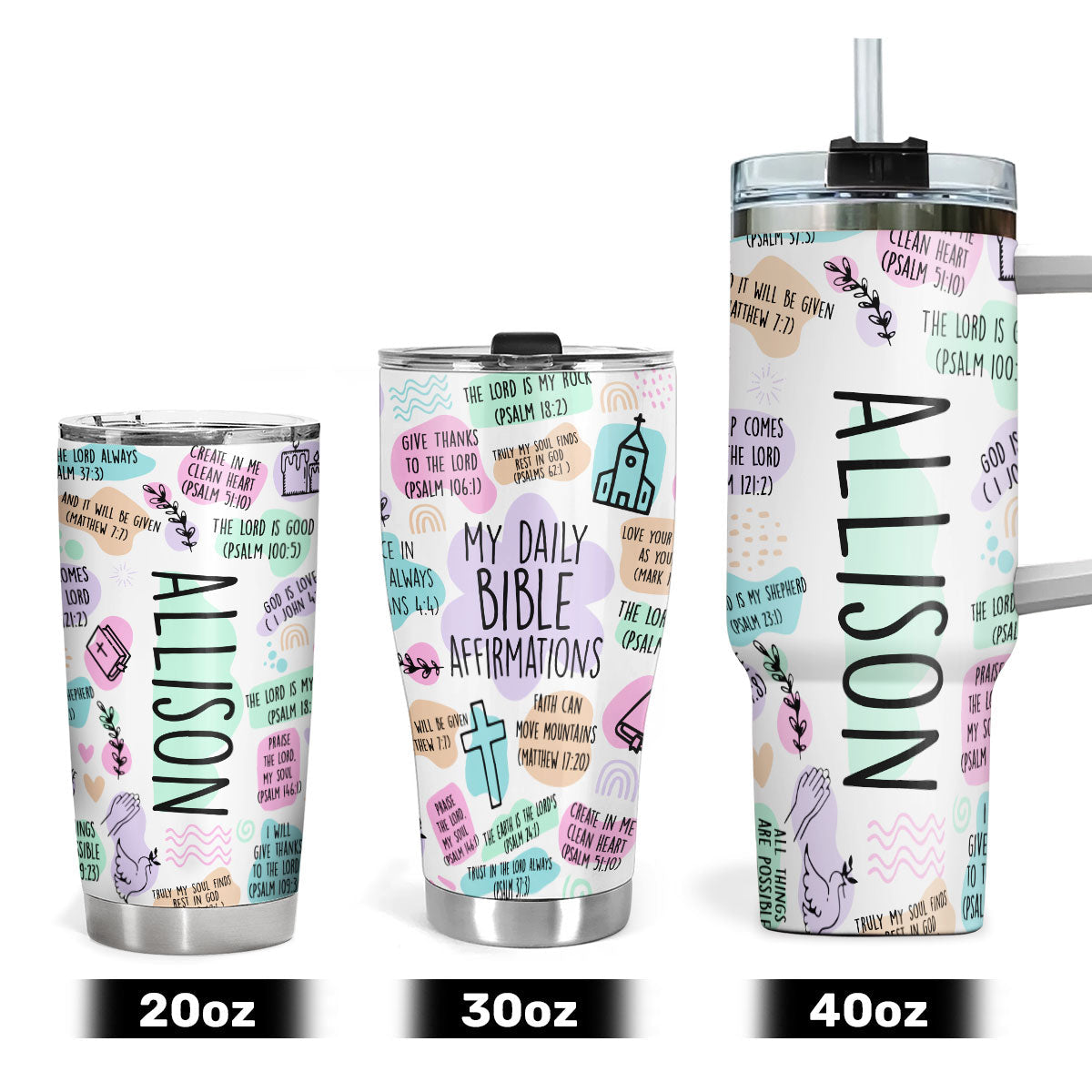 Faithful Drinkware - Personalized Stainless Steel Tumbler