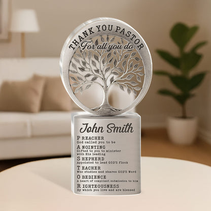 Thank You Pastor - Personalized Acrylic Plaque - Christian Gift GAPJS10214