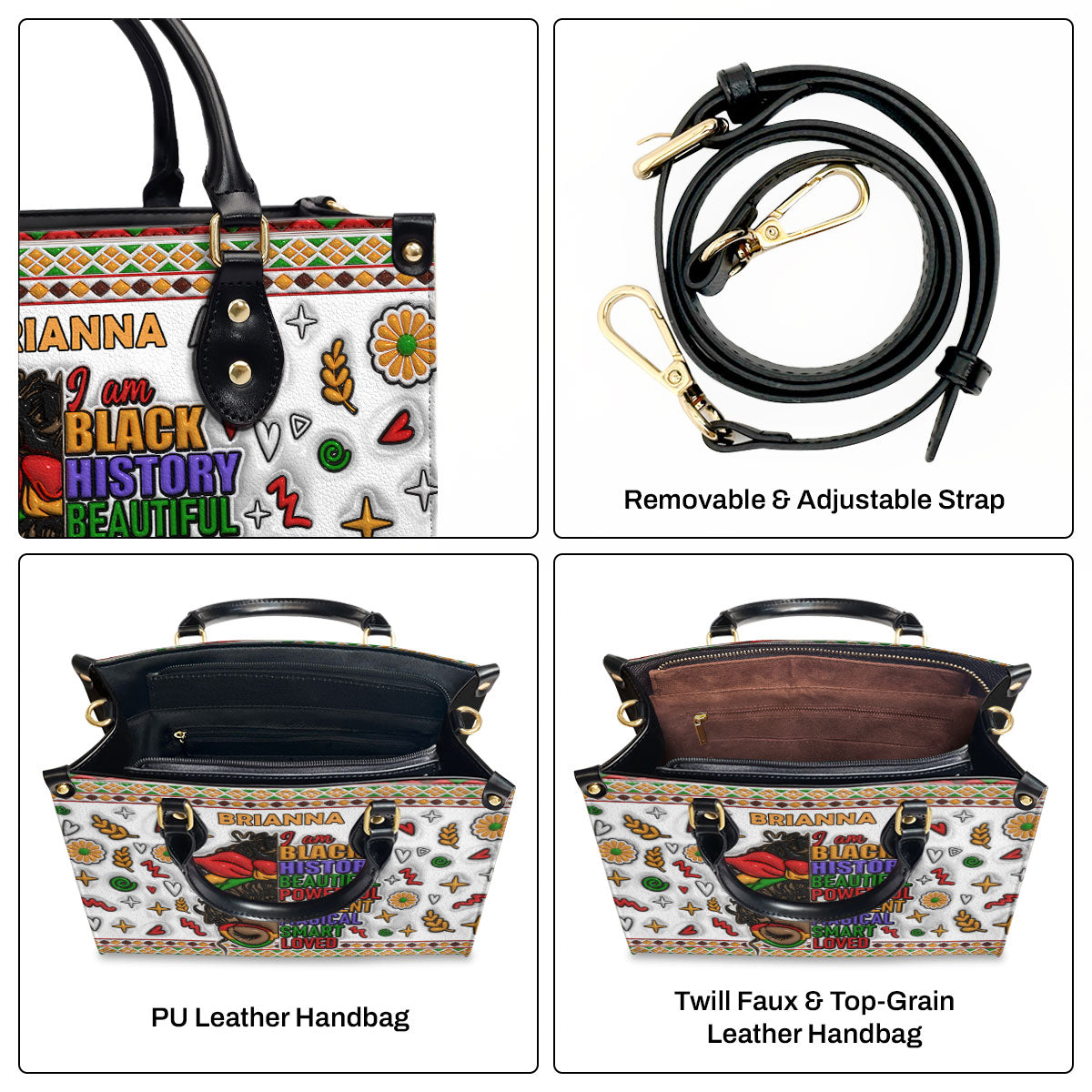 Faith-Inspired - Personalized Leather Handbag for Women GMJSLB200020