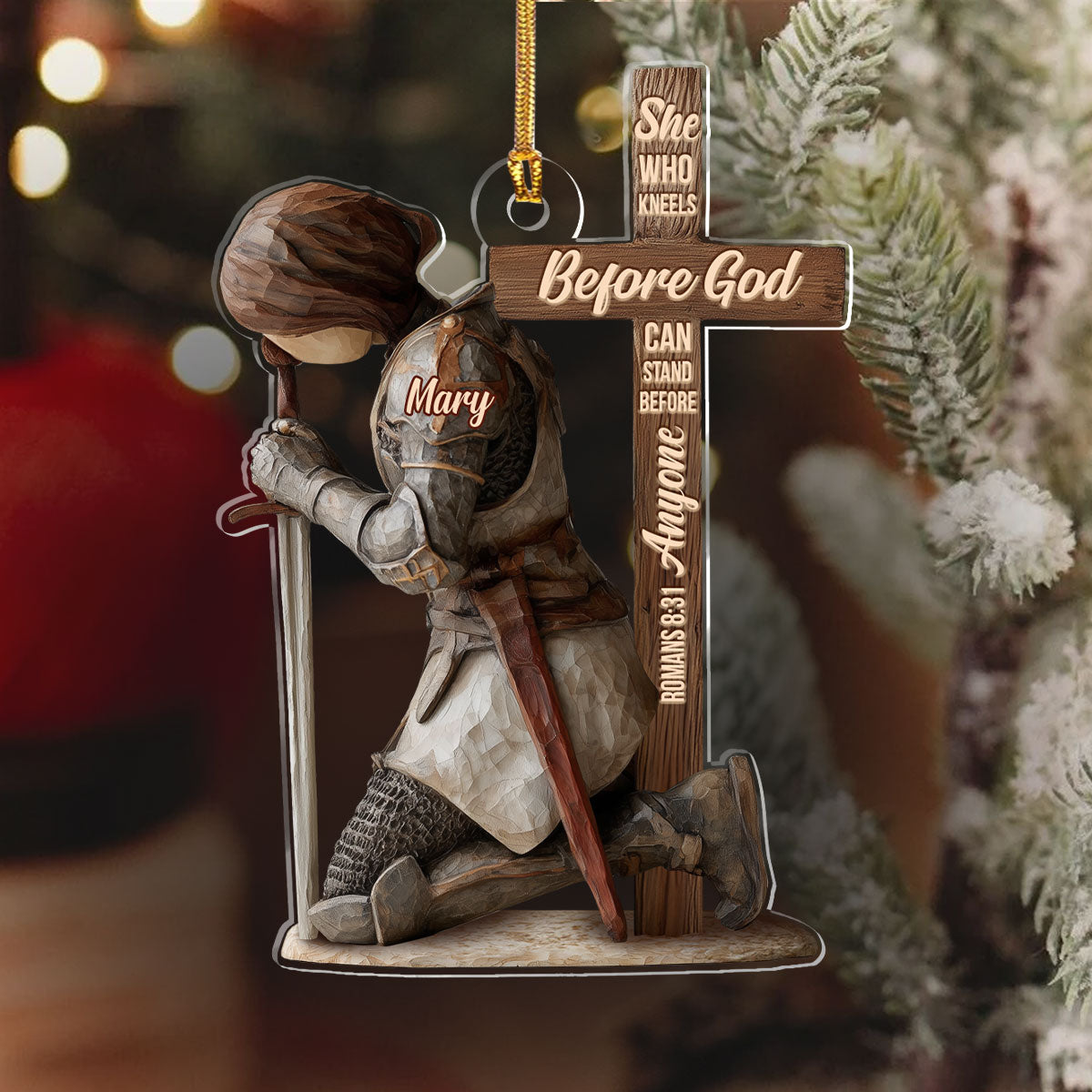 Faith-Themed - Personalized Acrylic Ornament GOJS10314