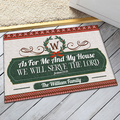 Bible Verse - Personalized Doormat for Home