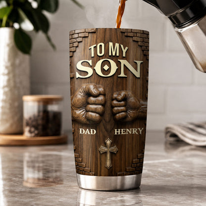 Encouragement from Dad - Personalized Stainless Steel Tumbler