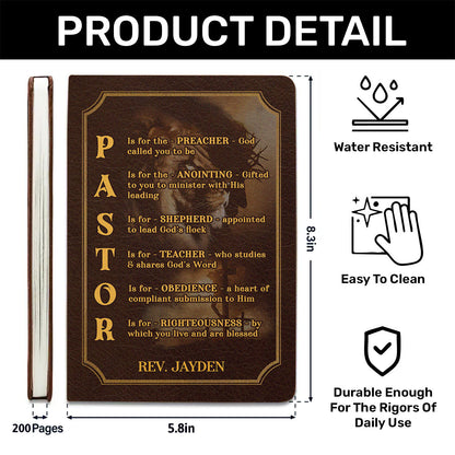 Inspirational Christian Faith - Personalized Leather Notebook GMJSNB200122