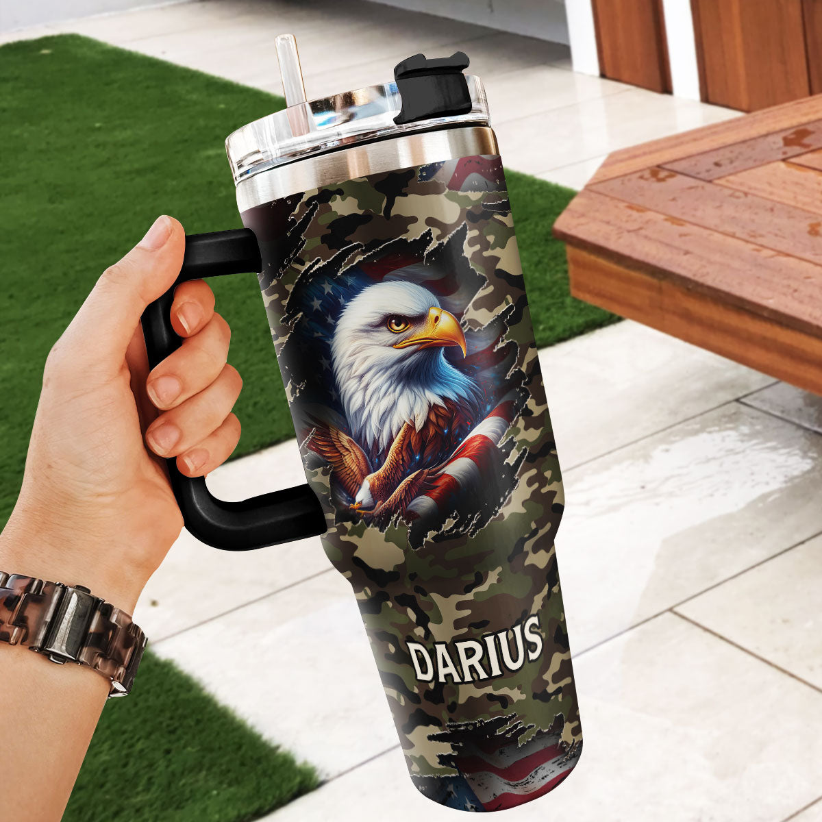 Honoring Service - Personalized Stainless Steel Tumbler