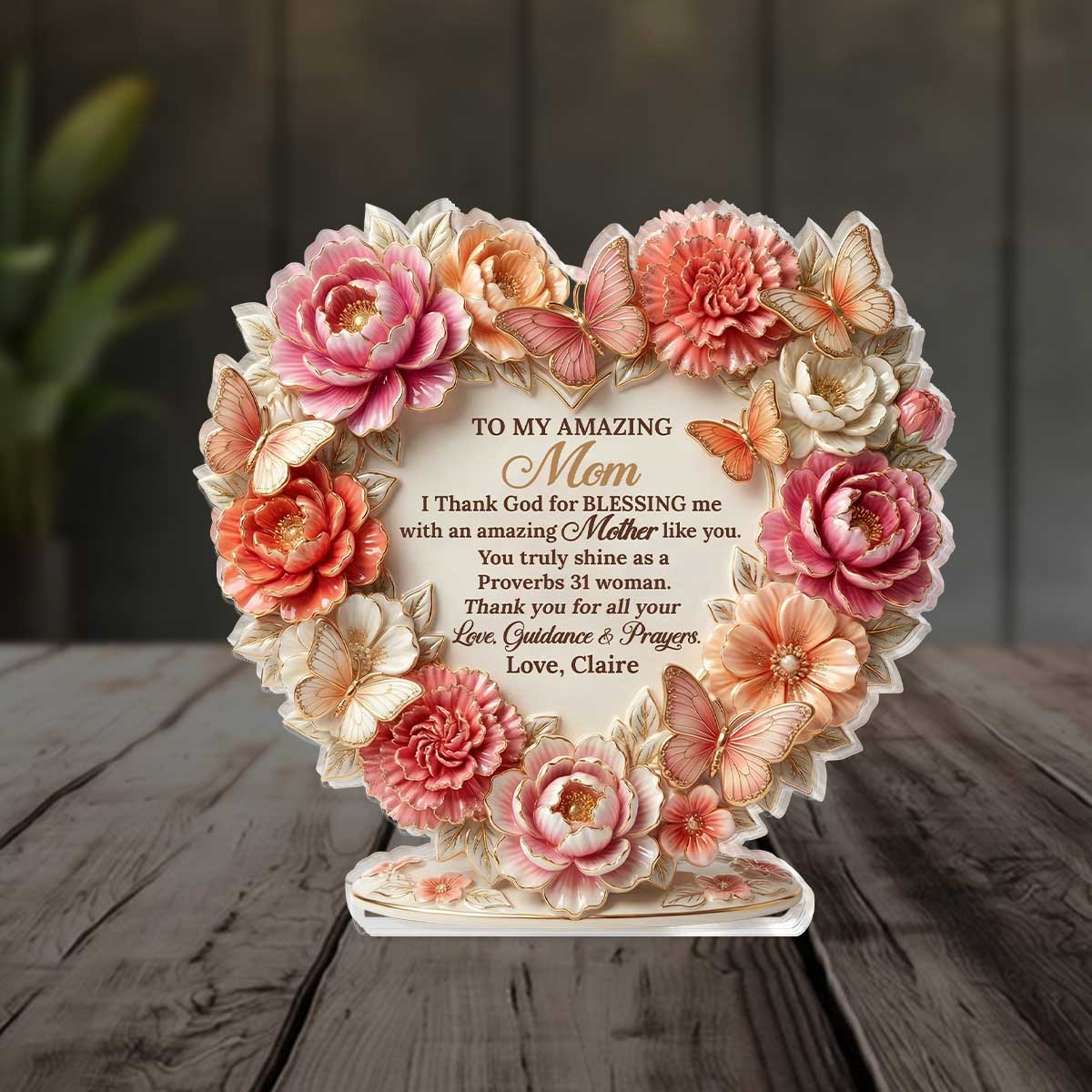 Mother's Day - Personalized Acrylic Keepsake Plaque GAPJS10083