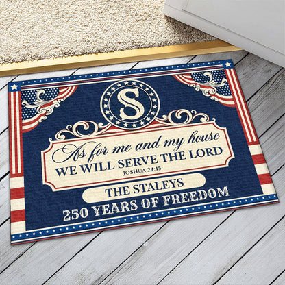 Faith Quote - Personalized Doormat for Home GDMJS10015
