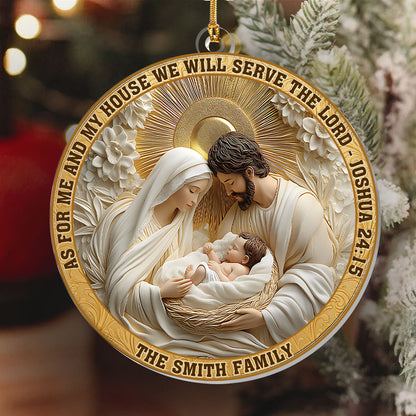 Faith Christmas Decor - Personalized Acrylic Ornament GOJS10053